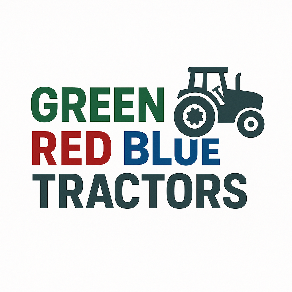 Green Red Blue Tractors logo